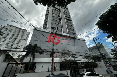 Apartamento com 1 dormitório para alugar, 54 m² por R$ 6.000,02/mês - Boqueirão - Santos/SP