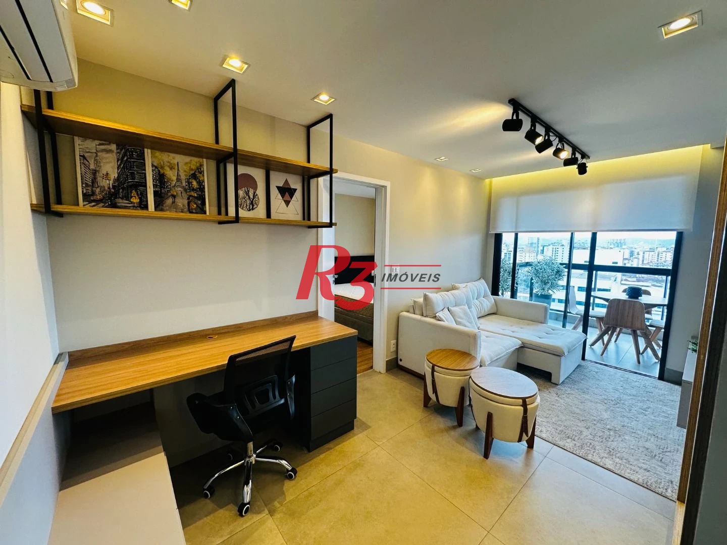 Apartamento com 1 dormitório para alugar, 54 m² por R$ 6.000,02/mês - Boqueirão - Santos/SP