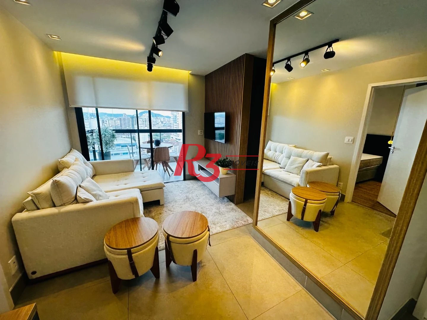 Apartamento com 1 dormitório para alugar, 54 m² por R$ 6.000,02/mês - Boqueirão - Santos/SP