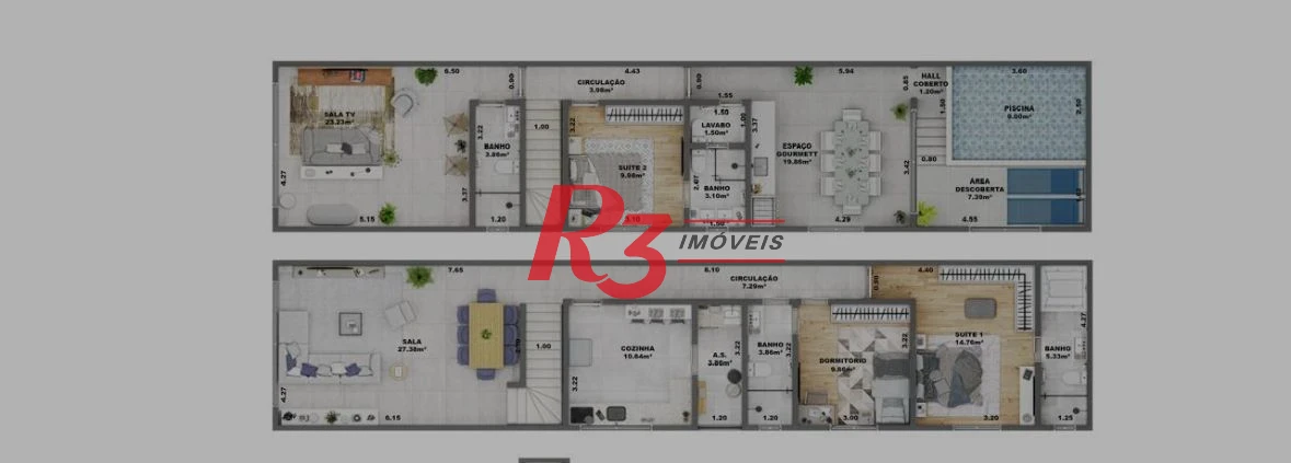 Casa com 4 dormitórios à venda, 198 m² por R$ 1.980.000,00 - Embaré - Santos/SP