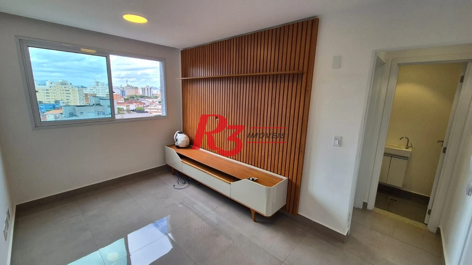 Apartamento com 1 dormitório para alugar, 42 m² por R$ 3.000,00/mês - Marapé - Santos/SP