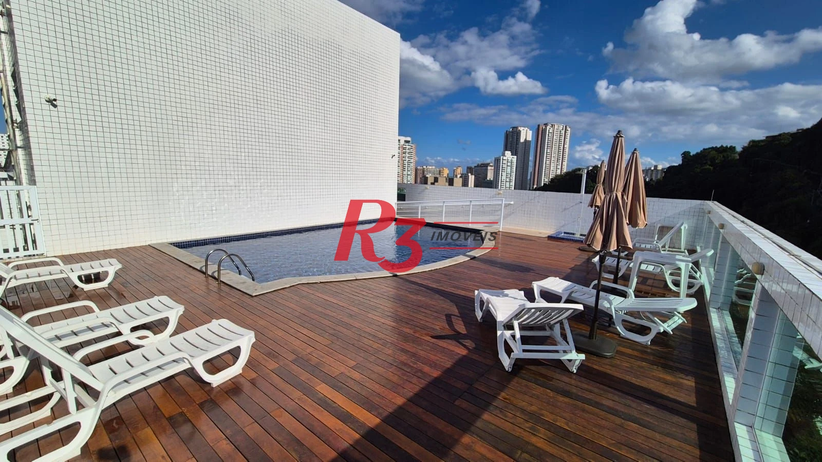 Apartamento com 1 dormitório para alugar, 42 m² por R$ 3.000,00/mês - Marapé - Santos/SP