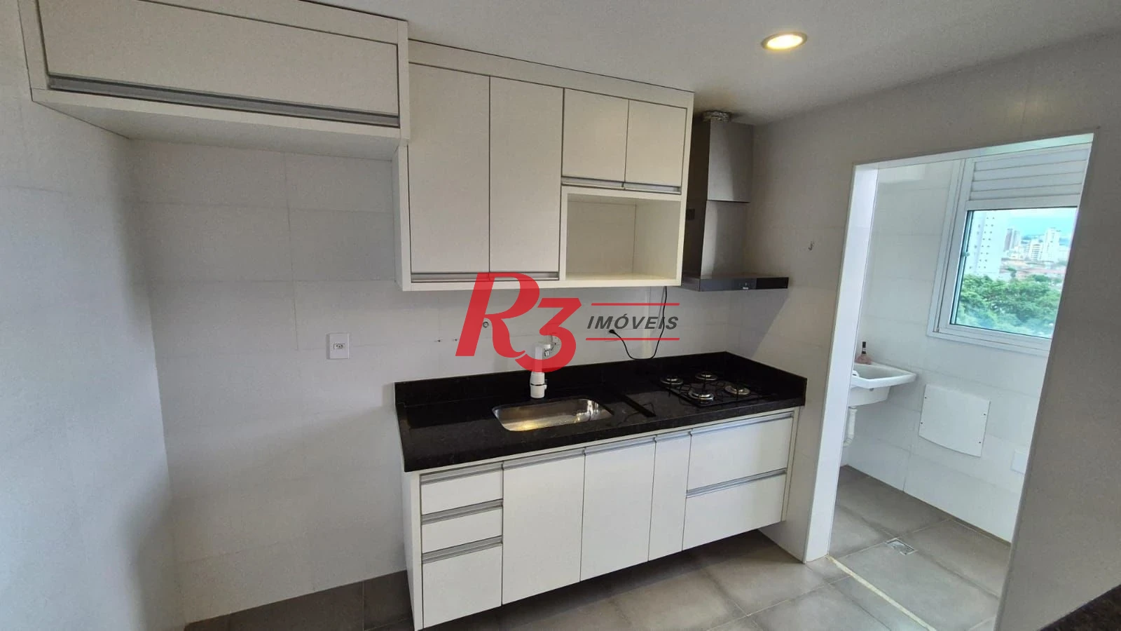Apartamento com 1 dormitório para alugar, 42 m² por R$ 3.000,00/mês - Marapé - Santos/SP