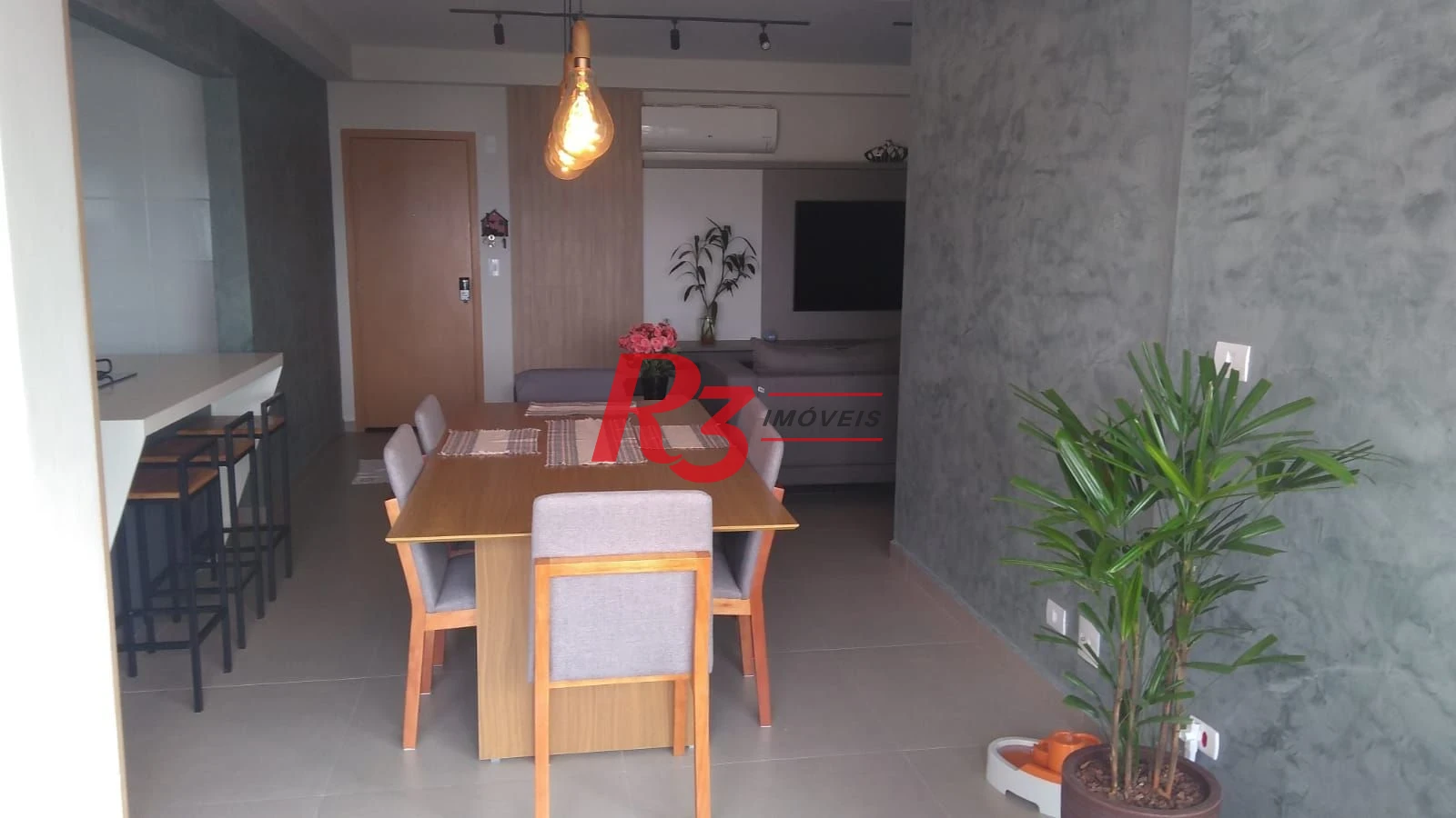 Apartamento com 3 dormitórios à venda, 117 m² por R$ 1.277.000,00 - Boqueirão - Praia Grande/SP