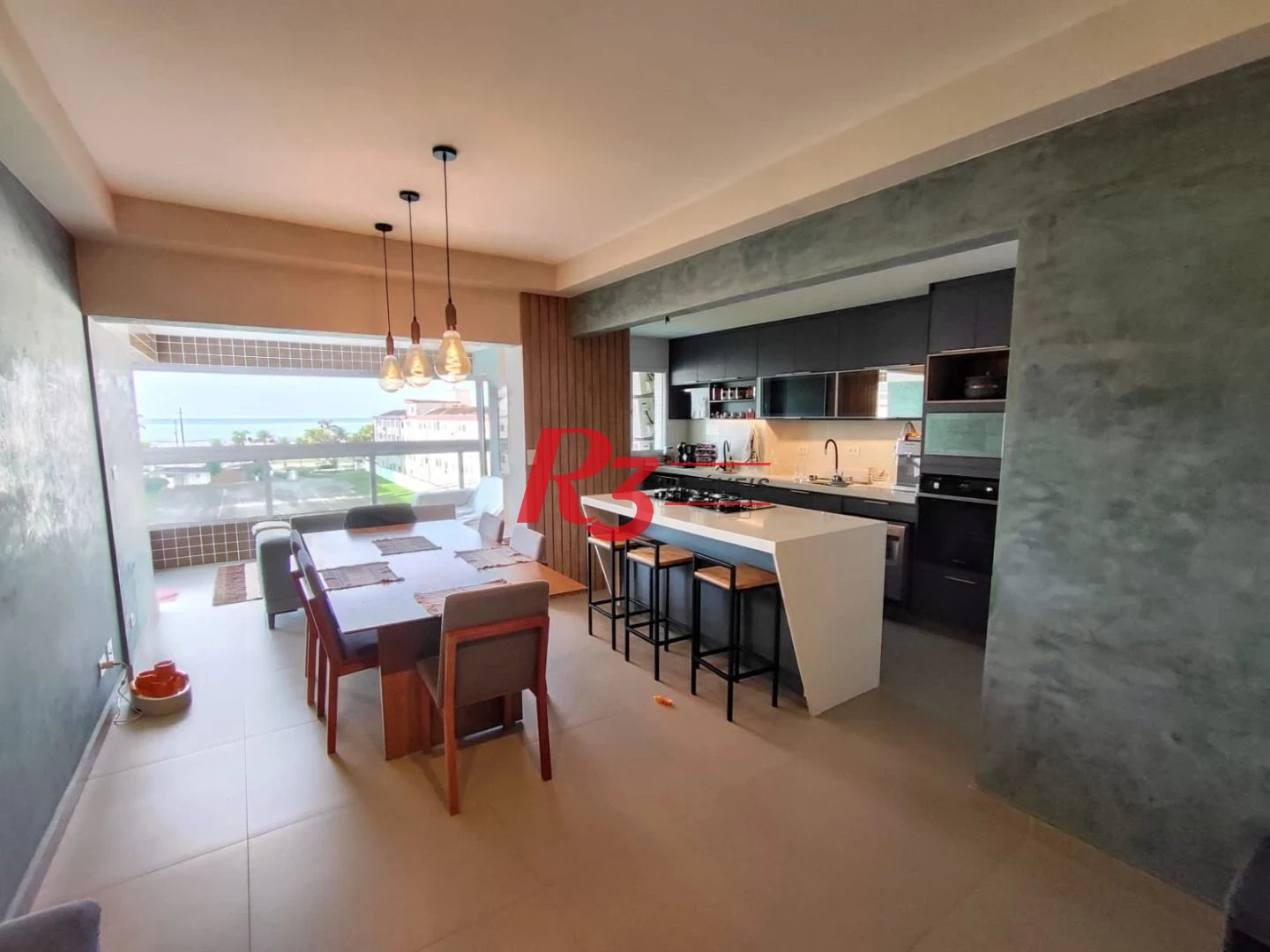 Apartamento com 3 dormitórios à venda, 117 m² por R$ 1.277.000,00 - Boqueirão - Praia Grande/SP