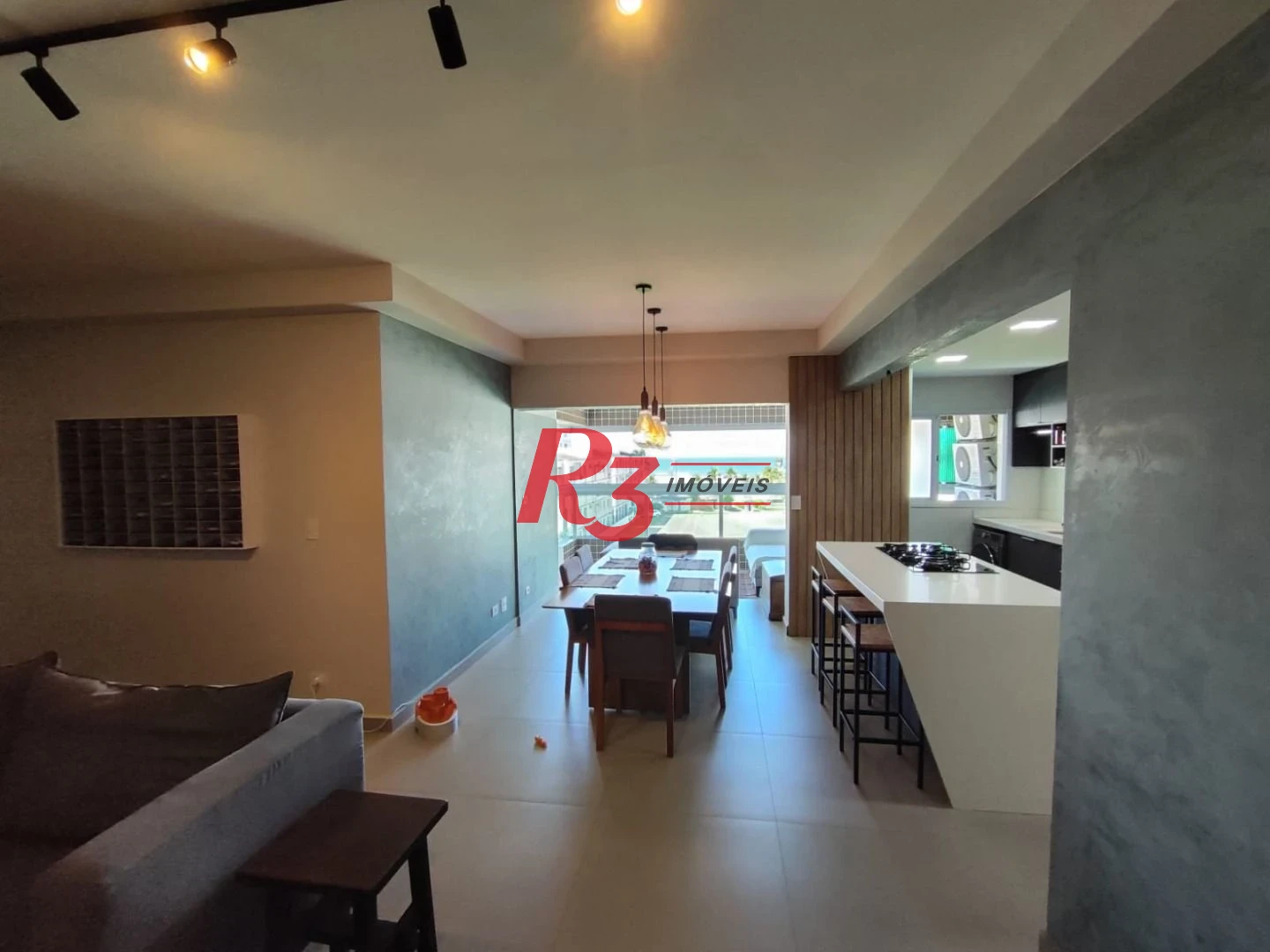 Apartamento com 3 dormitórios à venda, 117 m² por R$ 1.277.000,00 - Boqueirão - Praia Grande/SP