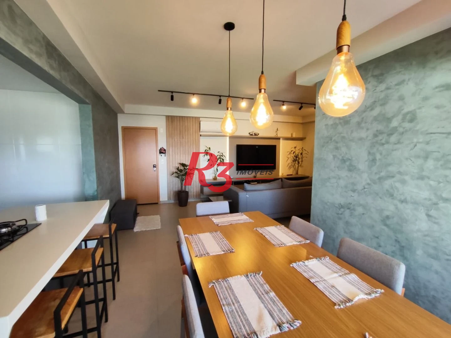 Apartamento com 3 dormitórios à venda, 117 m² por R$ 1.277.000,00 - Boqueirão - Praia Grande/SP