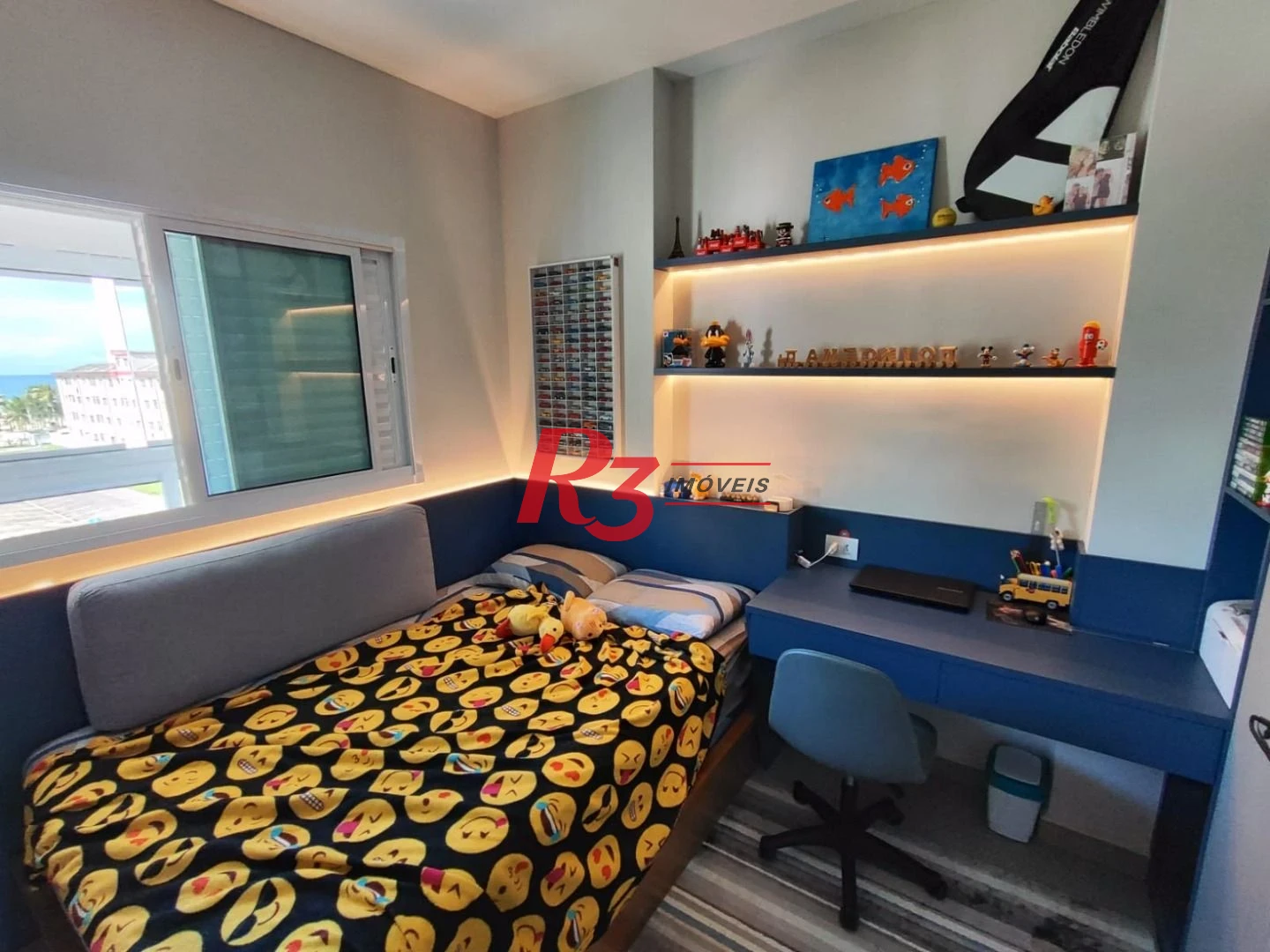 Apartamento com 3 dormitórios à venda, 117 m² por R$ 1.277.000,00 - Boqueirão - Praia Grande/SP