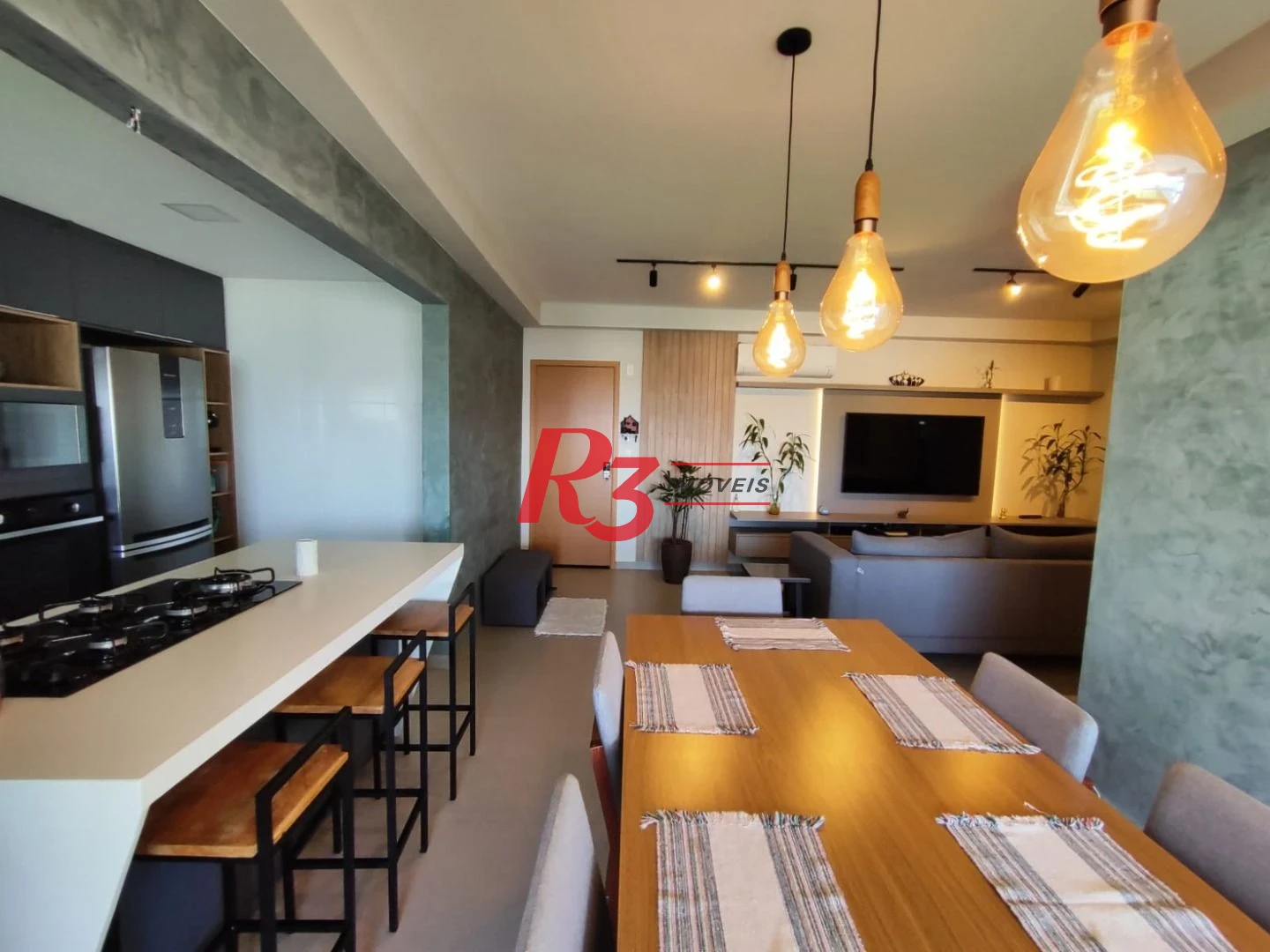 Apartamento com 3 dormitórios à venda, 117 m² por R$ 1.277.000,00 - Boqueirão - Praia Grande/SP