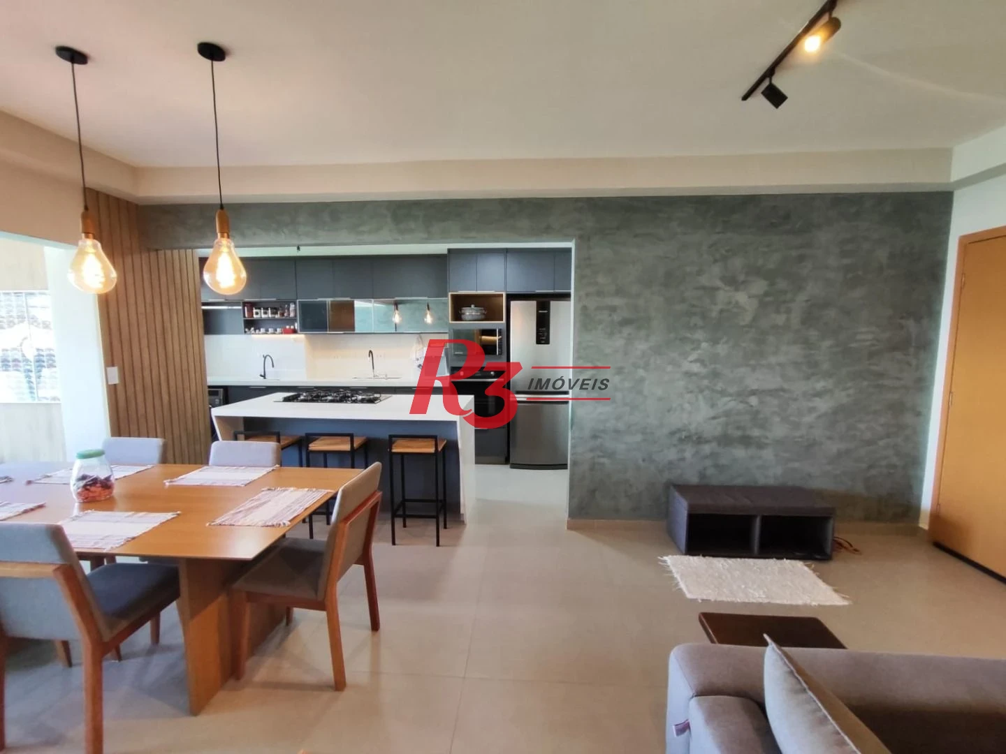 Apartamento com 3 dormitórios à venda, 117 m² por R$ 1.277.000,00 - Boqueirão - Praia Grande/SP
