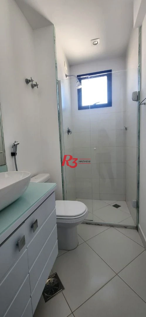 Apartamento com 3 dormitórios para alugar, 133 m² por R$ 9.800,02/mês - Boqueirão - Santos/SP