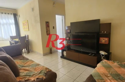 Apartamento com 2 dormitórios à venda, 65 m² por R$ 320.000,00 - Aparecida - Santos/SP
