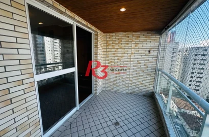 Apartamento com 3 quartos para alugar, 130 m² por R$ 8.500/mês - Boqueirão - Santos/SP