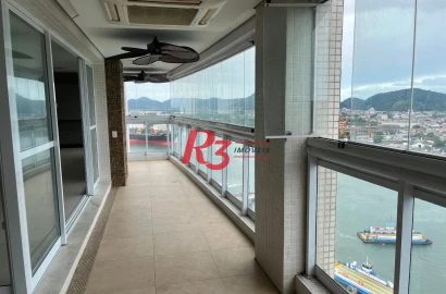 Apartamento com 3 dormitórios à venda, 189 m² por R$ 2.800.000,00 - Ponta da Praia - Santos/SP