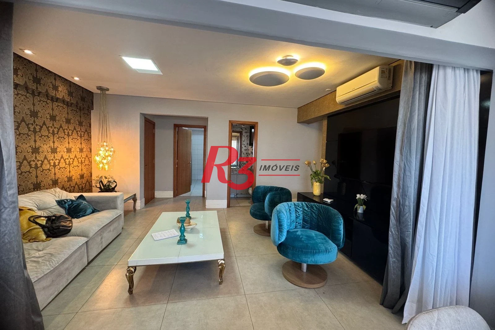 Apartamento com 3 dormitórios à venda, 111 m² por R$ 1.200.000,00 - Ponta da Praia - Santos/SP