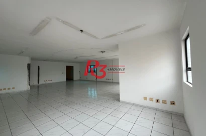 Sala para alugar, 121 m² por R$ 5.000,00 - Vila Matias - Santos/SP