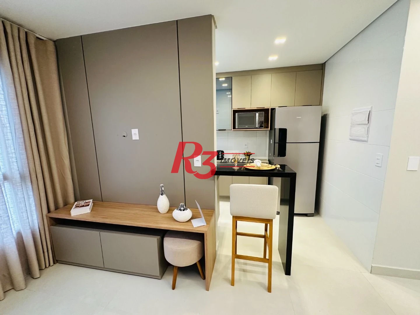 Apartamento com 1 dormitório à venda, 52 m² por R$ 603.075 - Aparecida - Santos/SP