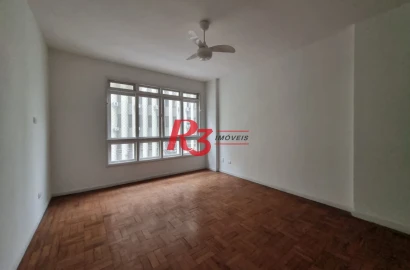 Apartamento com 2 dormitórios para alugar, 90 m² por R$ 5.100,02/mês - Gonzaga - Santos/SP