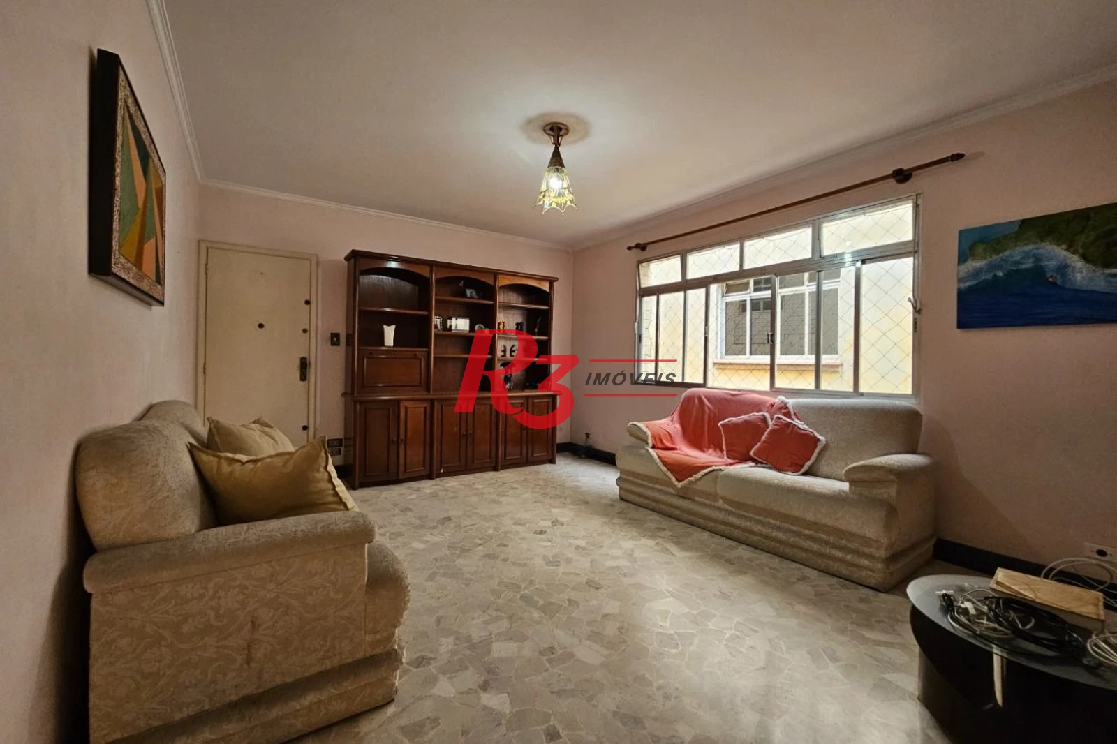 Apartamento com 3 dormitórios à venda, 108 m² por R$ 445.000,00 - Campo Grande - Santos/SP