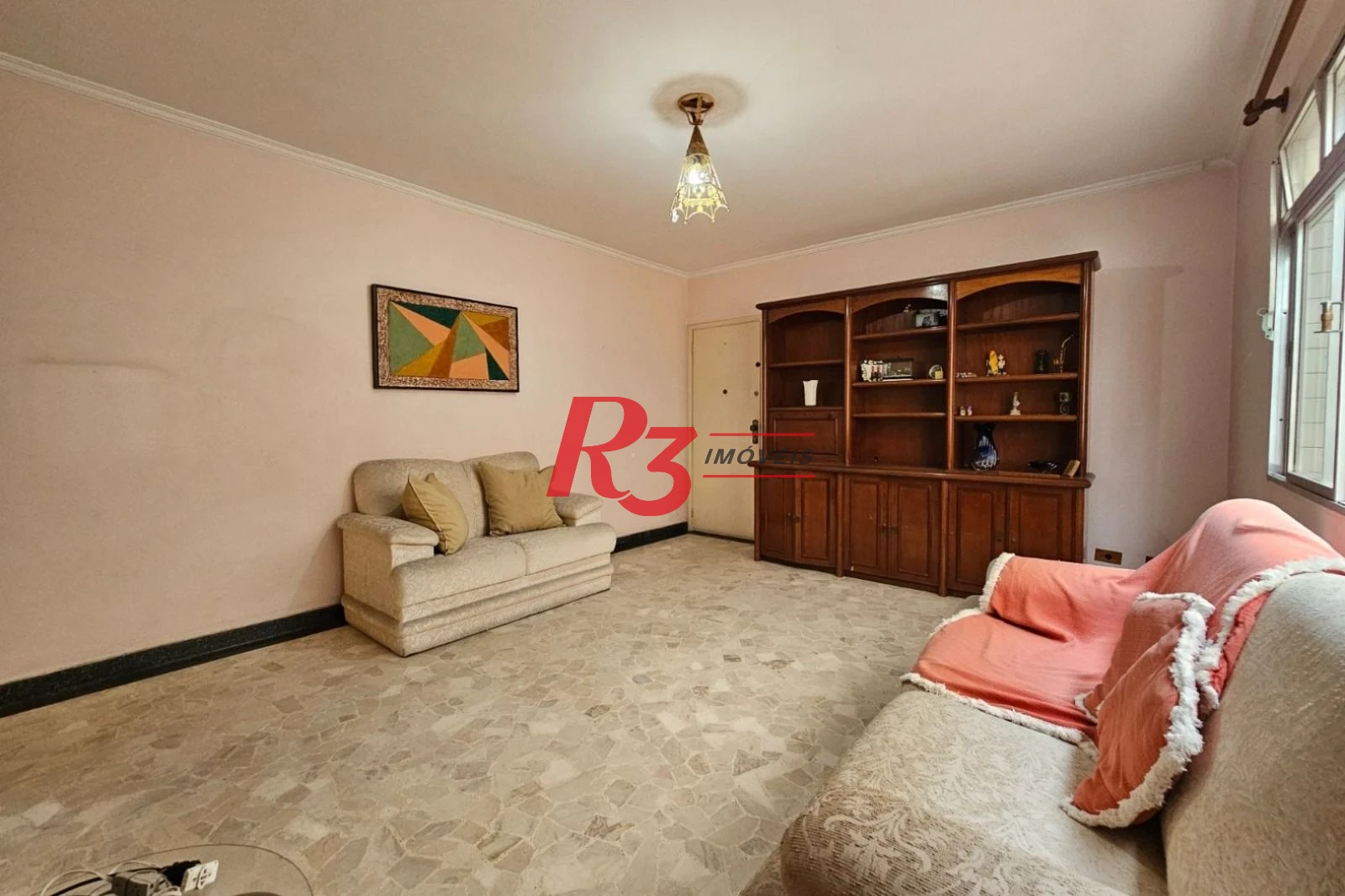 Apartamento com 3 dormitórios à venda, 108 m² por R$ 445.000,00 - Campo Grande - Santos/SP