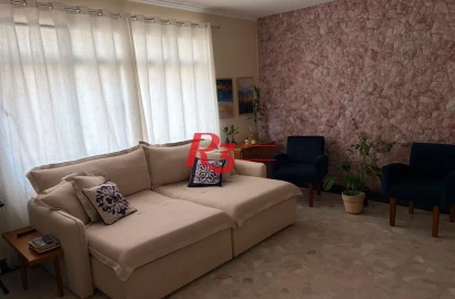 Apartamento com 3 dormitórios à venda, 108 m² por R$ 540.000,00 - Campo Grande - Santos/SP