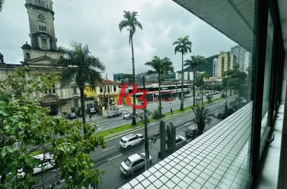 Sala para alugar, 121 m² por R$ 5.000,00/mês - Gonzaga - Santos/SP