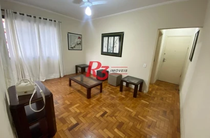 Apartamento com 1 dormitório à venda, 70 m² por R$ 430.000,00 - Gonzaga - Santos/SP