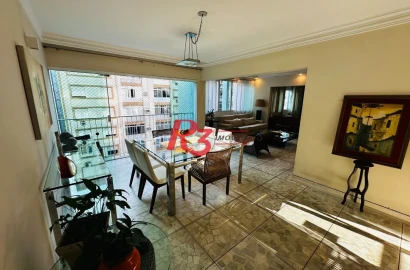 Apartamento com 4 dormitórios à venda, 184 m² por R$ 980.000,00 - Ponta da Praia - Santos/SP