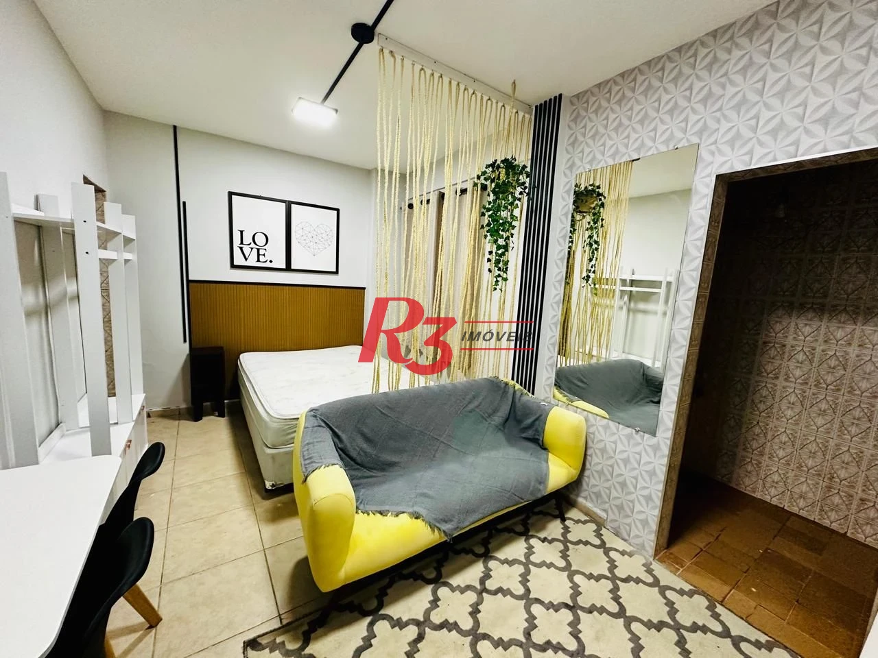 Kitnet com 1 dormitório para alugar, 30 m² por R$ 3.000,02/mês - Embaré - Santos/SP
