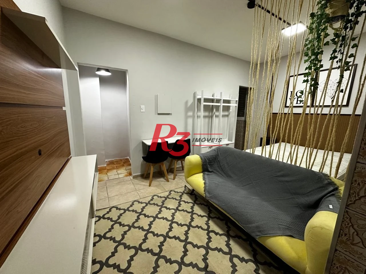 Kitnet com 1 dormitório para alugar, 30 m² por R$ 3.000,02/mês - Embaré - Santos/SP