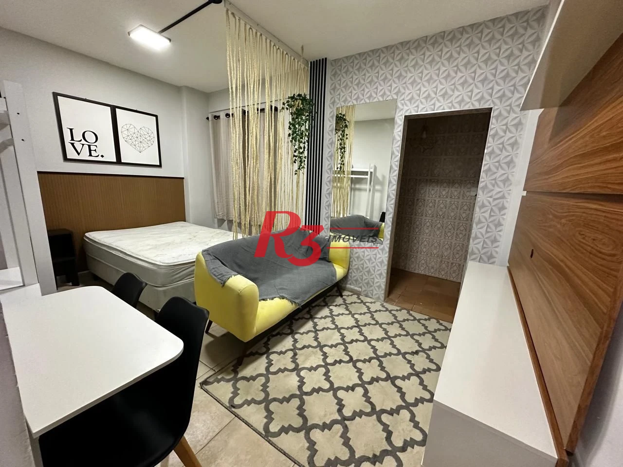 Kitnet com 1 dormitório para alugar, 30 m² por R$ 3.000,02/mês - Embaré - Santos/SP