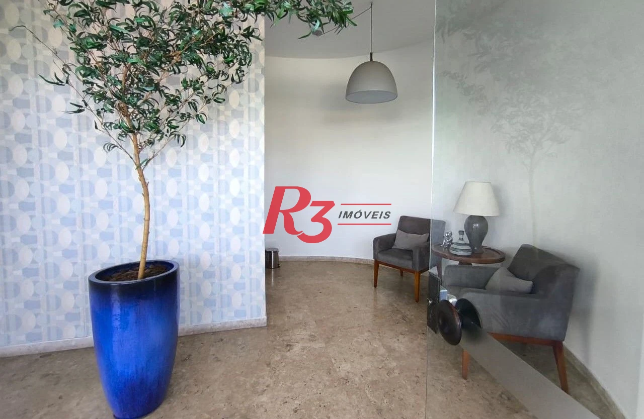 Apartamento com 3 dormitórios, 160 m² - venda por R$ 2.600.000,00 ou aluguel por R$ 13.631,67/mês - Aparecida - Santos/SP