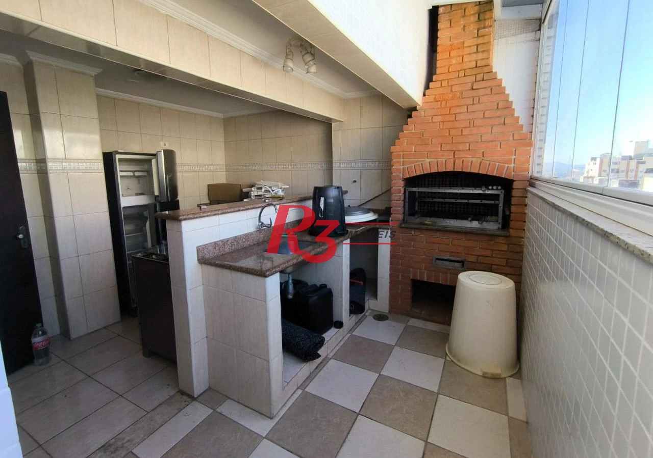 Apartamento com 3 dormitórios, 160 m² - venda por R$ 2.600.000,00 ou aluguel por R$ 13.631,67/mês - Aparecida - Santos/SP