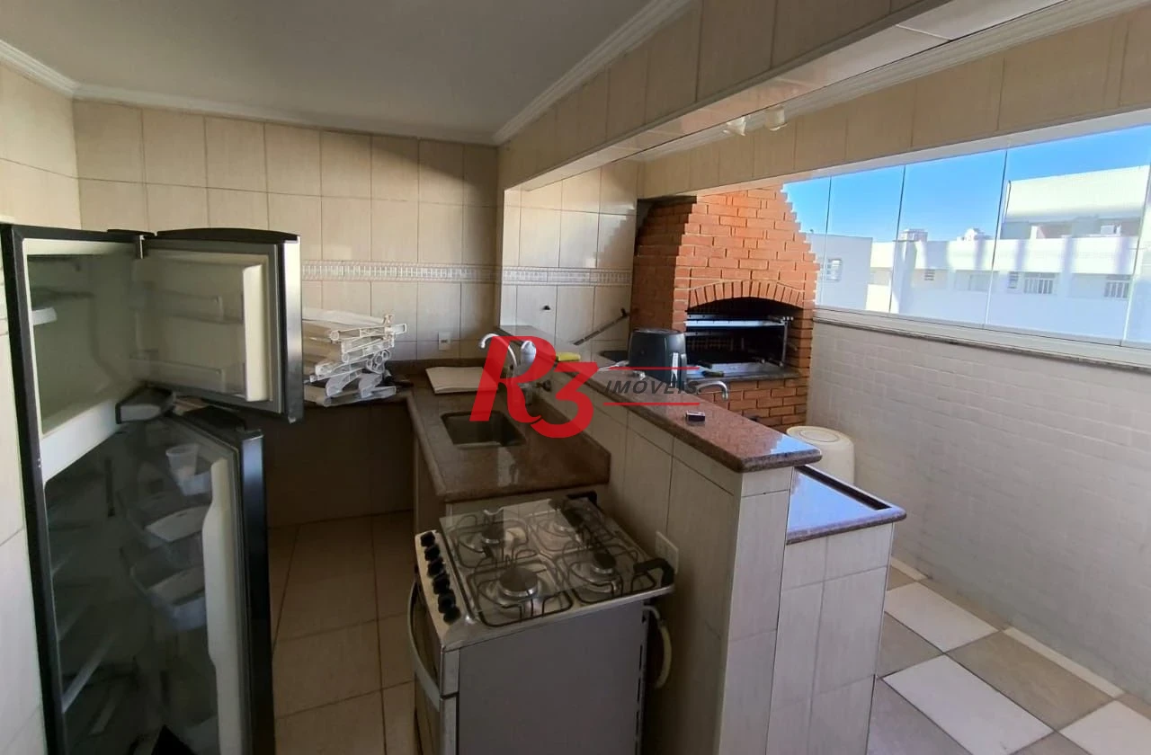 Apartamento com 3 dormitórios, 160 m² - venda por R$ 2.600.000,00 ou aluguel por R$ 13.631,67/mês - Aparecida - Santos/SP