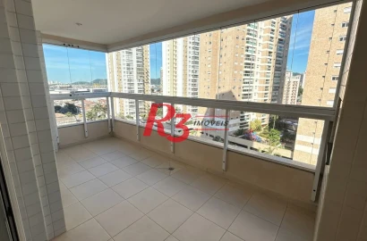 Apartamento com 3 dormitórios para alugar, 92 m² por R$ 5.300,00/mês - Ponta da Praia - Santos/SP