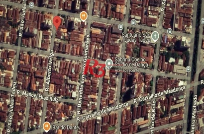 Terreno à venda, 270 m² por R$ 400.000,00 - Marapé - Santos/SP