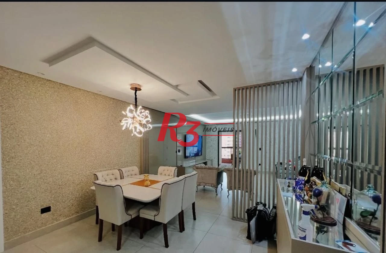 Apartamento com 3 dormitórios à venda, 145 m² por R$ 1.545.000,00 - Vila Guilhermina - Praia Grande/SP