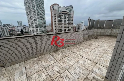Cobertura com 3 dormitórios à venda, 422 m² por R$ 1.750.000,00 - Ponta da Praia - Santos/SP