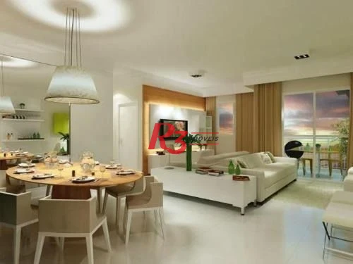 Apartamento com 3 dormitórios à venda, 84 m² por R$ 800.000,00 - Marapé - Santos/SP