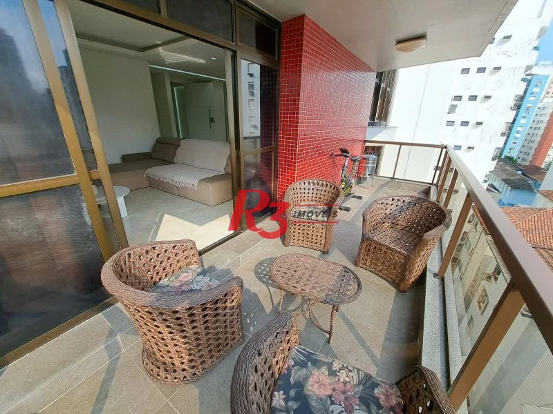 Apartamento com 3 dormitórios à venda, 183 m² por R$ 1.700.000,00 - Pompéia - Santos/SP