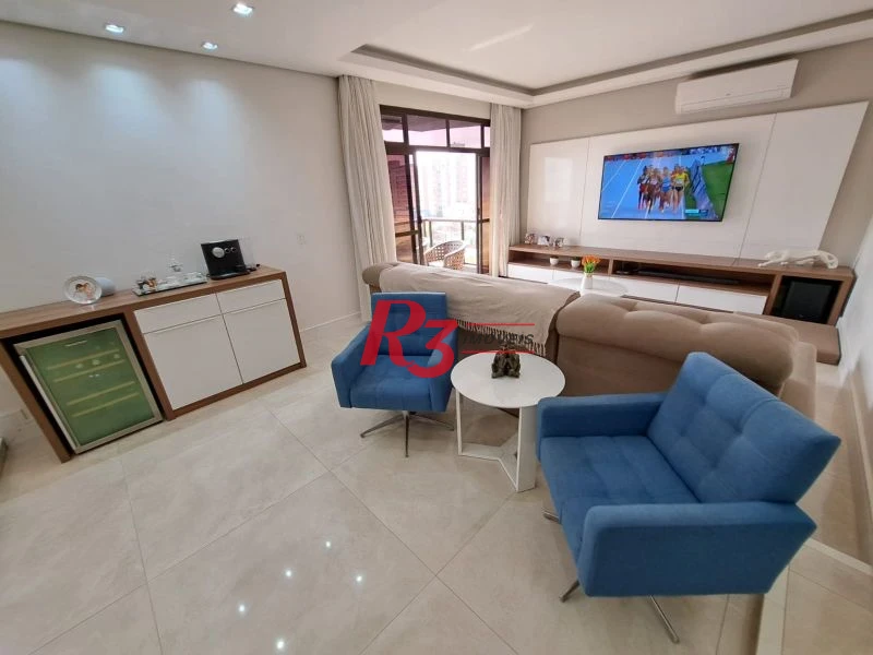 Apartamento com 3 dormitórios à venda, 183 m² por R$ 1.700.000,00 - Pompéia - Santos/SP