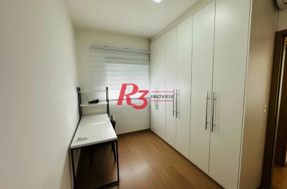 Apartamento com 1 dormitório para alugar, 45 m² por R$ 4.500,00/mês - Campo Grande - Santos/SP