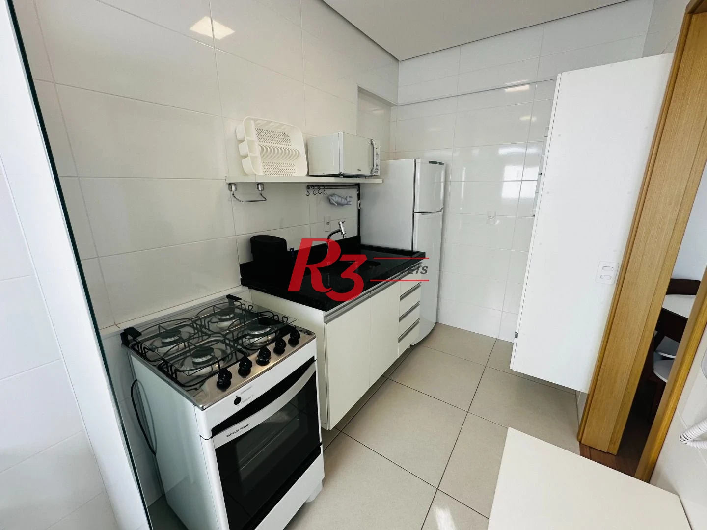 Apartamento com 1 dormitório para alugar, 45 m² por R$ 4.500,00/mês - Campo Grande - Santos/SP