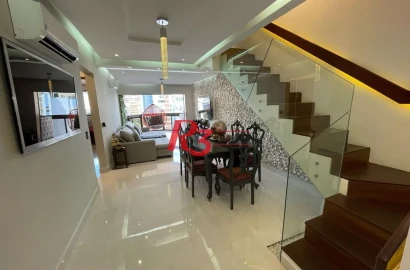 Cobertura com 4 dormitórios à venda, 187 m² por R$ 1.900.000,00 - Aparecida - Santos/SP