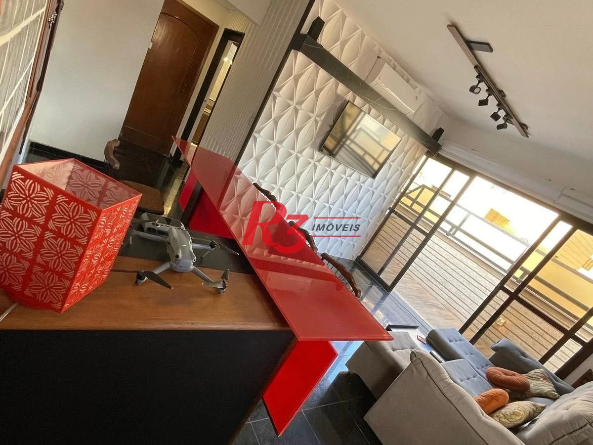 Cobertura com 4 dormitórios à venda, 187 m² por R$ 1.900.000,00 - Aparecida - Santos/SP