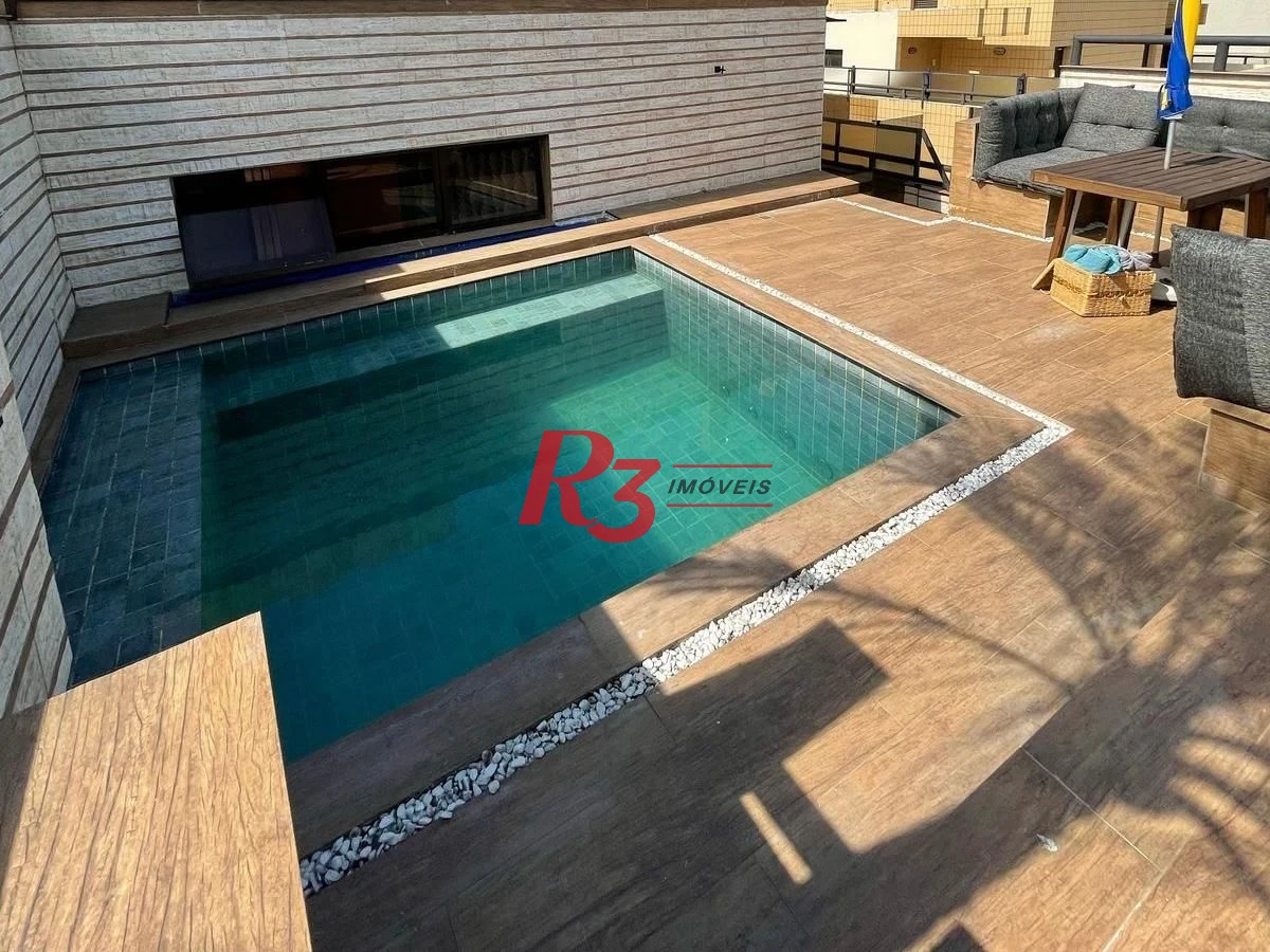 Cobertura com 4 dormitórios à venda, 187 m² por R$ 1.900.000,00 - Aparecida - Santos/SP