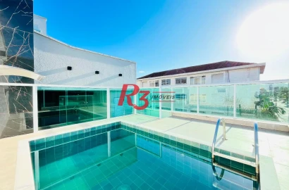 Casa com 3 suítes à venda, 176 m² por R$ 1.200.000 - Boqueirão - Santos/SP