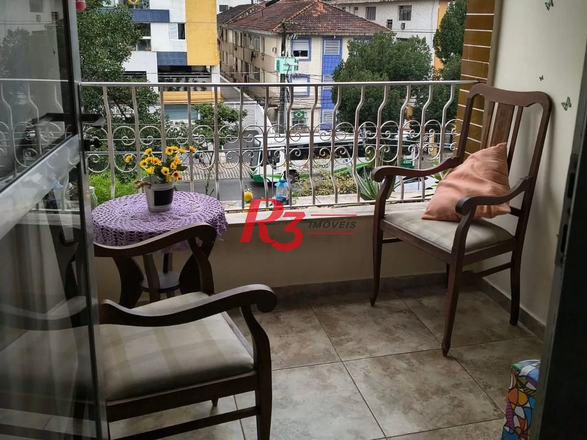 Apartamento com 3 dormitórios à venda, 120 m² por R$ 686.000,00 - Campo Grande - Santos/SP