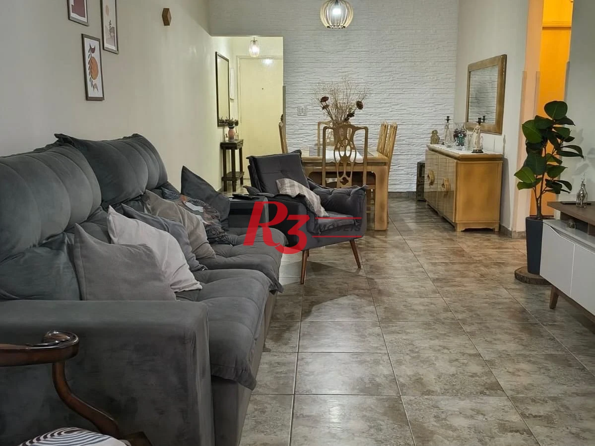 Apartamento com 3 dormitórios à venda, 120 m² por R$ 686.000,00 - Campo Grande - Santos/SP