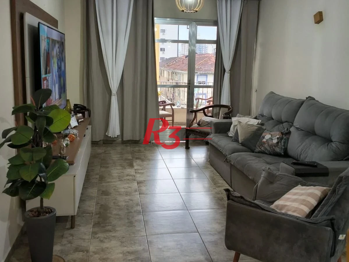 Apartamento com 3 dormitórios à venda, 120 m² por R$ 686.000,00 - Campo Grande - Santos/SP